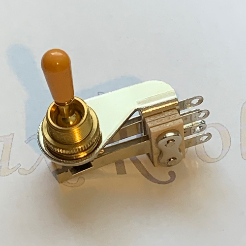 Switchcraft Right Angle Toggle Switch - GOLD Switchcraft Right Angle Toggle Switch