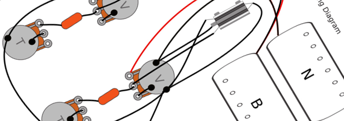 Gibson, Epiphone, Guild, Hagstrom, Ibanez, Gretsch, Hofner & Aria Pro II Hollowbody Guitars Wiring Diagram & Fitting Instructions