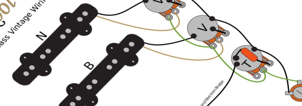 Fender Jazz Bass Wiring Diagram & Fitting Instructions, Jazz Bass