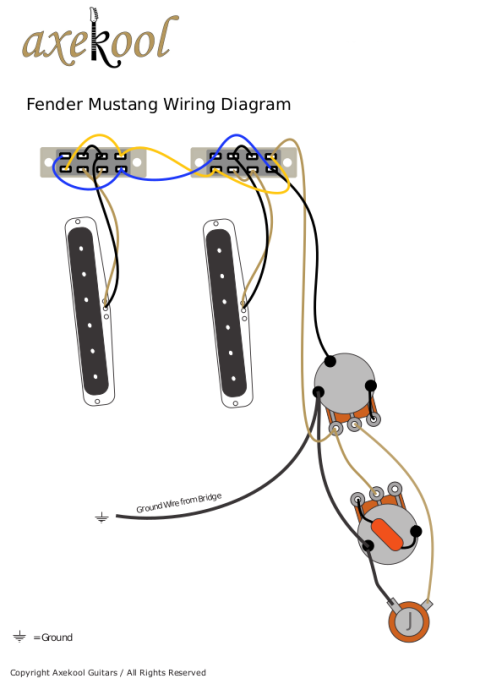 Fender Mustang Wiring Diagram & Fitting instructions Mustang