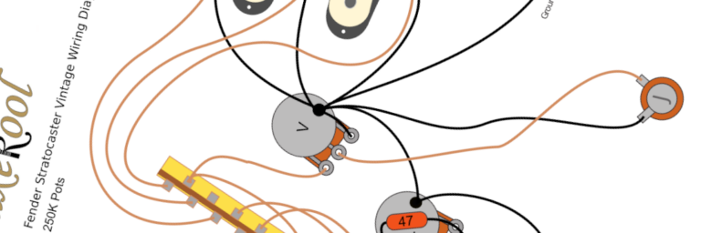 Fender Stratocaster Wiring Diagram & Fitting Instructions