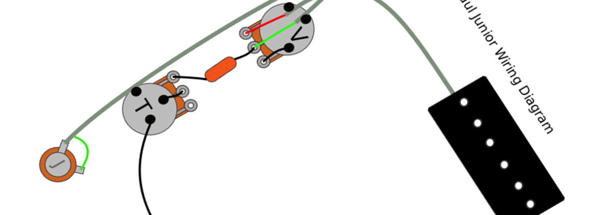 Gibson / Epiphone Les Paul Junior Wiring Diagram & fitting Instructions