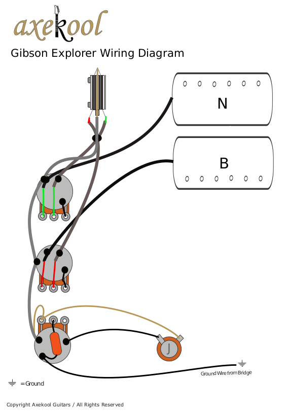 Gibson Explorer Wiring Diagram & fitting Instructions Explorer