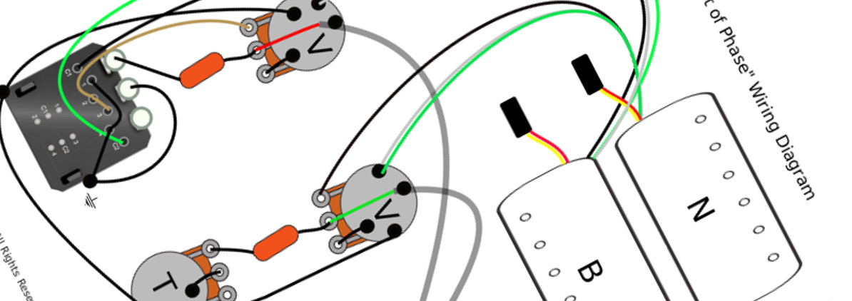 Gibson / Epiphone Les Paul Out of Phase PG Wiring Diagram