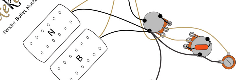 Fender Bullet Mustang Wiring Diagram & fitting Instructions