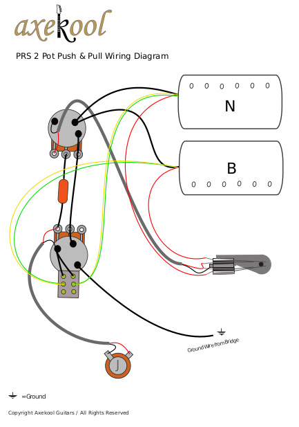 PRS 2 Pot Wiring Diagram & fitting Instructions PRS