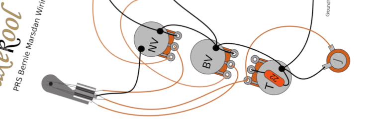 PRS Bernie Marsden Wiring Diagram & Fitting Instruction