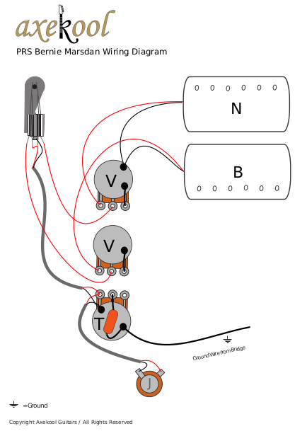 PRS Bernie Marsden Wiring Diagram & fitting Instructions