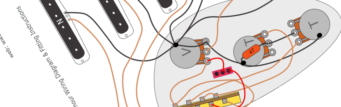 Fender Stratocaster David Gilmour Wiring Diagram & Fitting Instructions