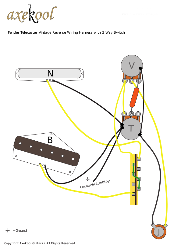 Fender Telecaster Reverse 3 Way Switch Wiring Diagram