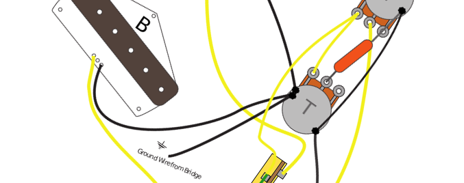 Fender Telecaster Reverse Wiring Diagram & fitting Instructions