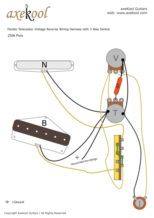 Fender Telecaster Reverse Wiring Diagram