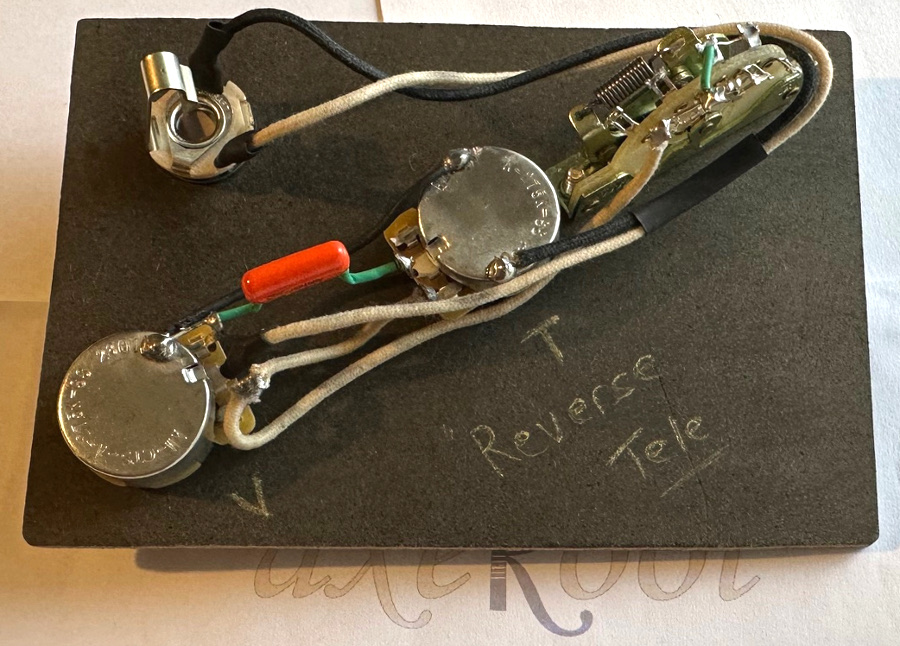 Fender Telecaster Vintage Reverse Wiring Harness with 3 Way Switch