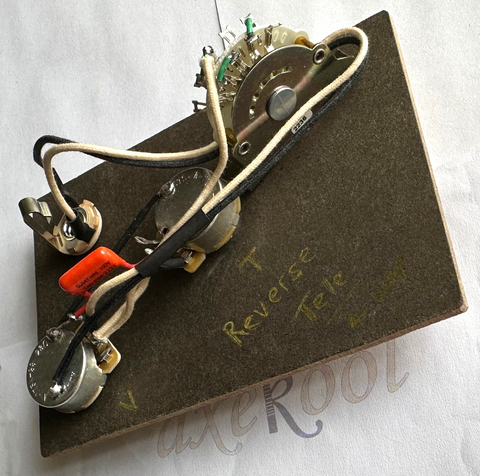 Telecaster Reverse Routed Fender Telecaster Wiring Reverse Harness, 4 Way Switch, Loom