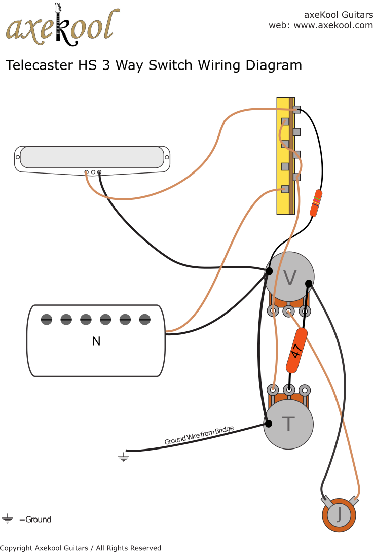 Fender HS Telecaster Wiring Diagram Fender HS Telecaster Wiring Diagram