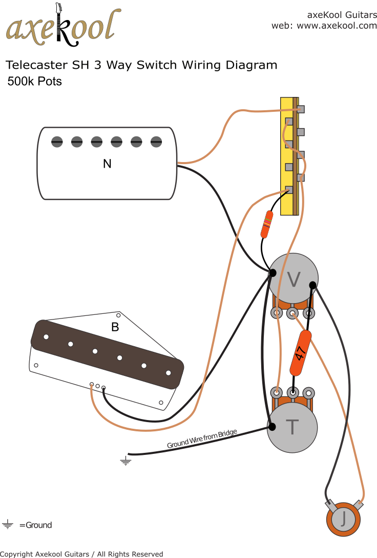 Fender SH Telecaster Wiring Diagram Fender SH Telecaster Wiring Diagram
