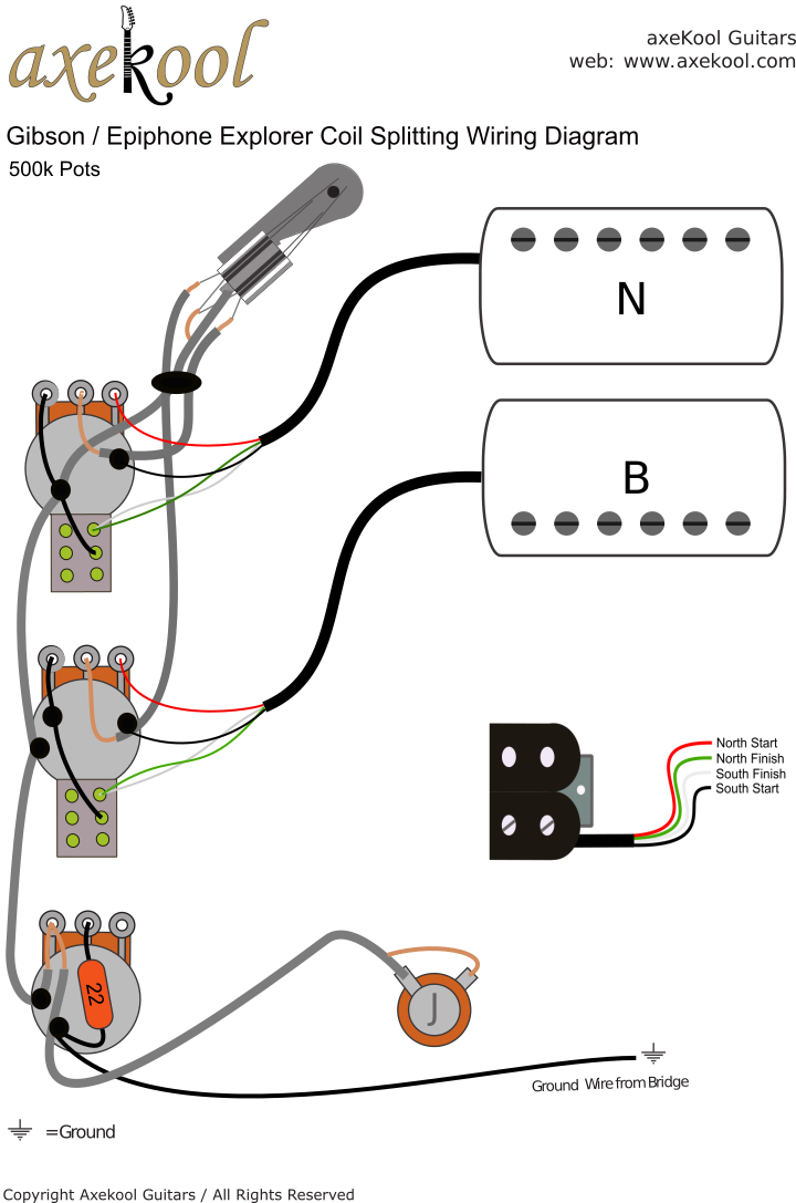 Gibson & Epiphone Explorer Coil Split Wiring Diagram Gibson & Epiphone Explorer Coil Split Wiring Diagram