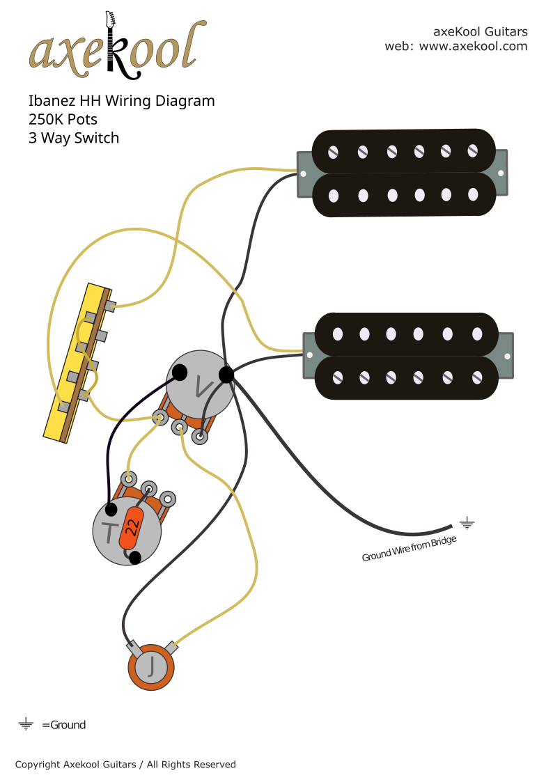 Ibanez HH Wiring Diagram Ibanez HH Wiring Diagram