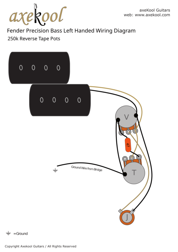 Fender Precision Bass Left Handed Wiring Diagram