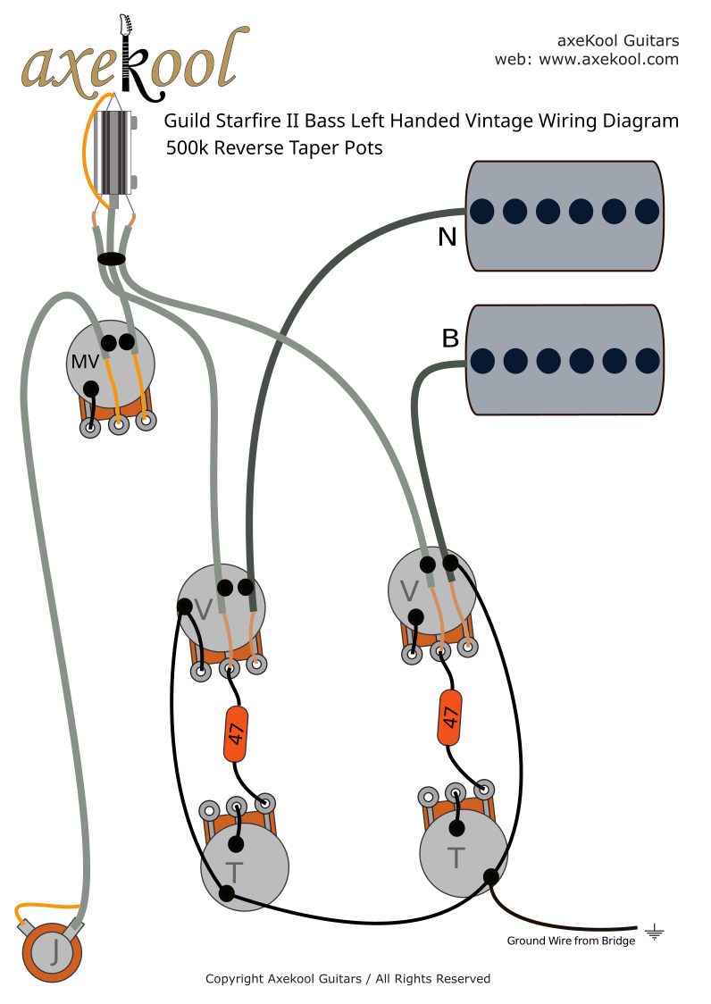Guild Starfire II Bass Left Handed Vintage Wiring Diagram Guild Starfire II Bass Left Handed Vintage Wiring Diagram