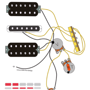 Ibanez HSH RG & Jem Left Handed Wiring Diagram