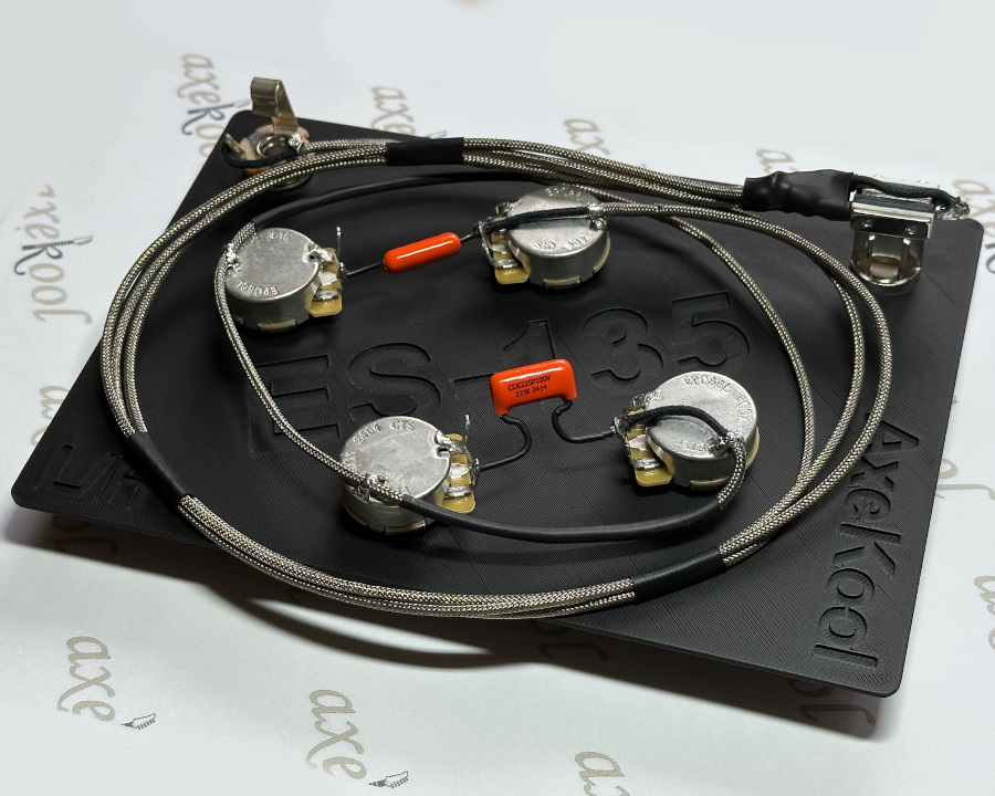 Gibson & Epiphone ES-135 Left Handed Vintage Wiring Harness Gibson & Epiphone ES-135 Left Handed Vintage Wiring Harness