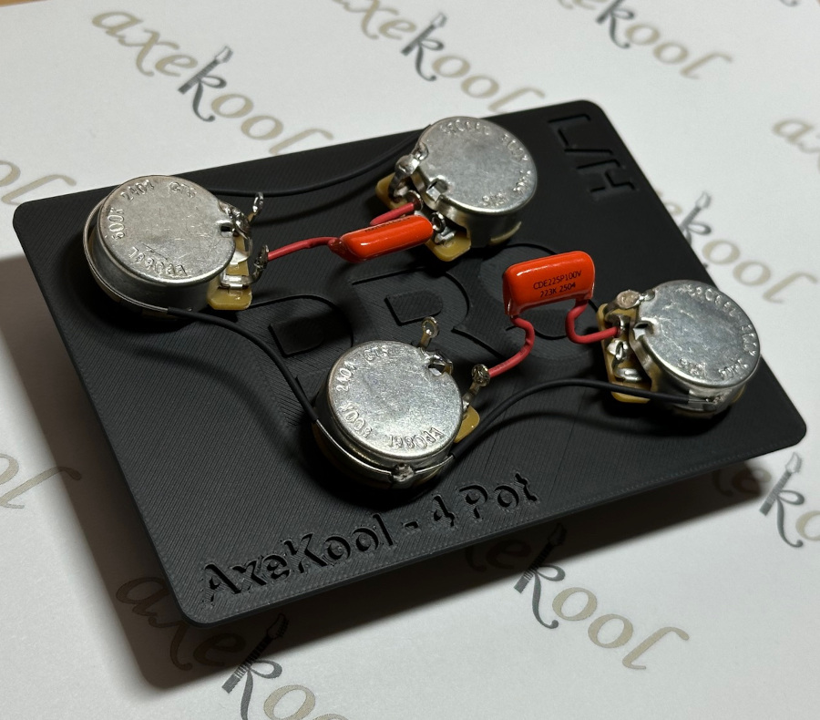 PRS 4 Pot Left Handed Vintage Wiring Harness PRS 4 Pot Left Handed Vintage Wiring Harness