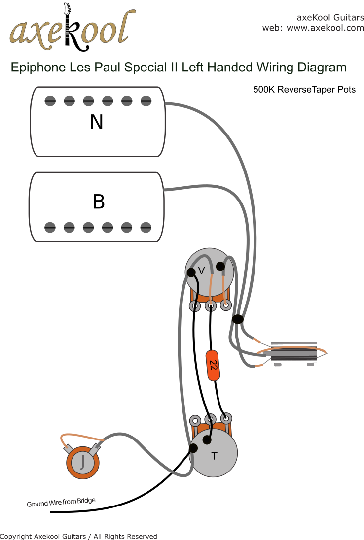 Epiphone Les Paul Special II Left Handed Wiring Diagram Epiphone Les Paul Special II Left Handed Wiring Diagram