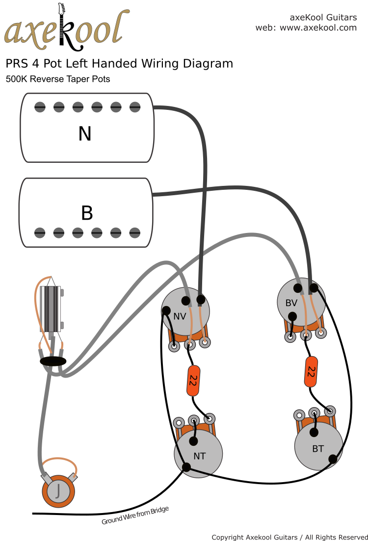 PRS 4 Pot Wiring Diagram PRS 4 Pot Wiring Diagram