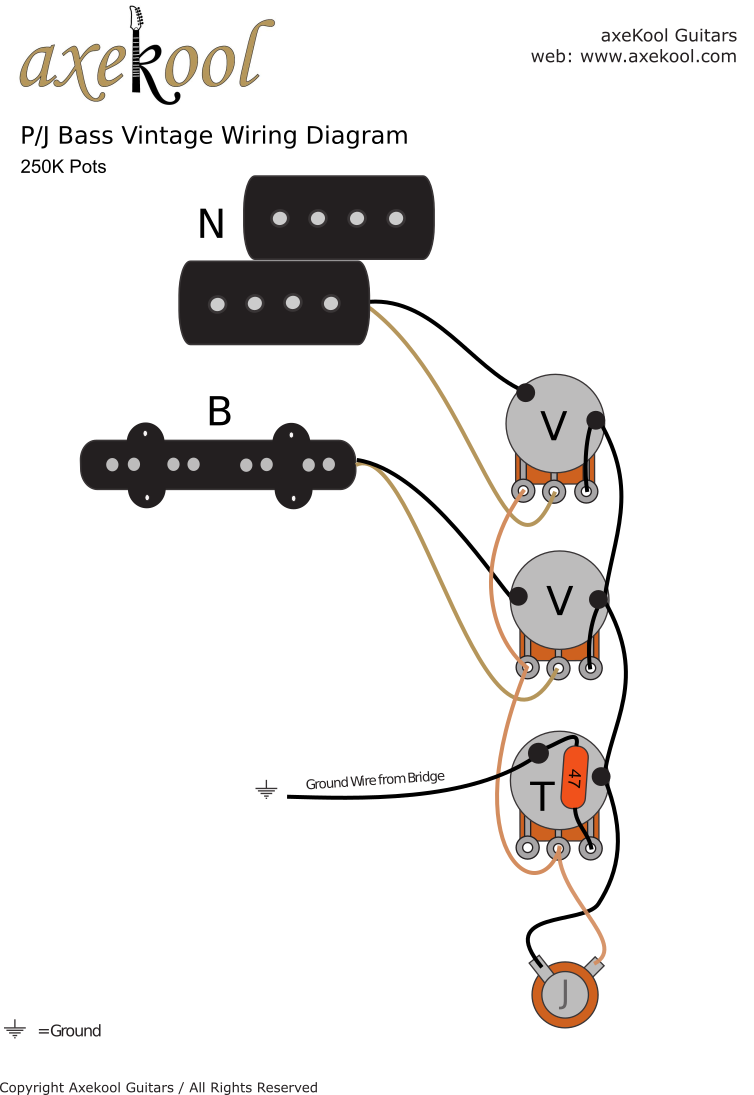 Fender P/J Bass Wiring Diagram Fender P/J Bass Wiring Diagram