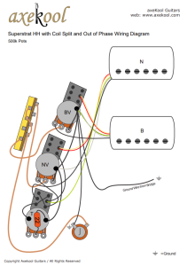 Superstrat HH with Coil Split & Out of Phase Wiring Diagram