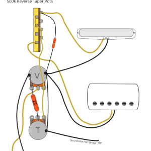 Fender HS Telecaster Left Handed Wiring Diagram & Fitting Instructions