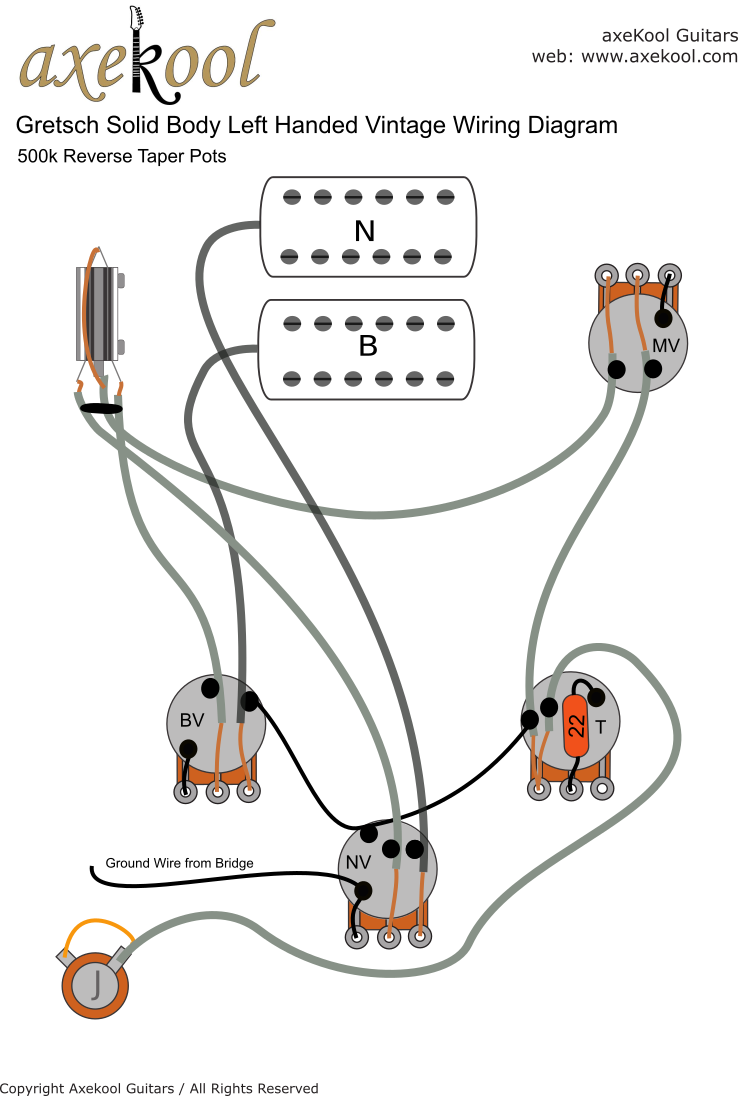 Gretsch Solid Body Left Handed Vintage Wiring Diagram Gretsch Solid Body Left Handed Vintage Wiring Diagram