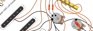 Left Handed Guitar Wiring Diagrams & Fitting Instructions