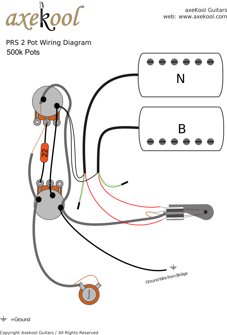 PRS 2 Pot Wiring Diagram PRS 2 Pot Wiring Diagram