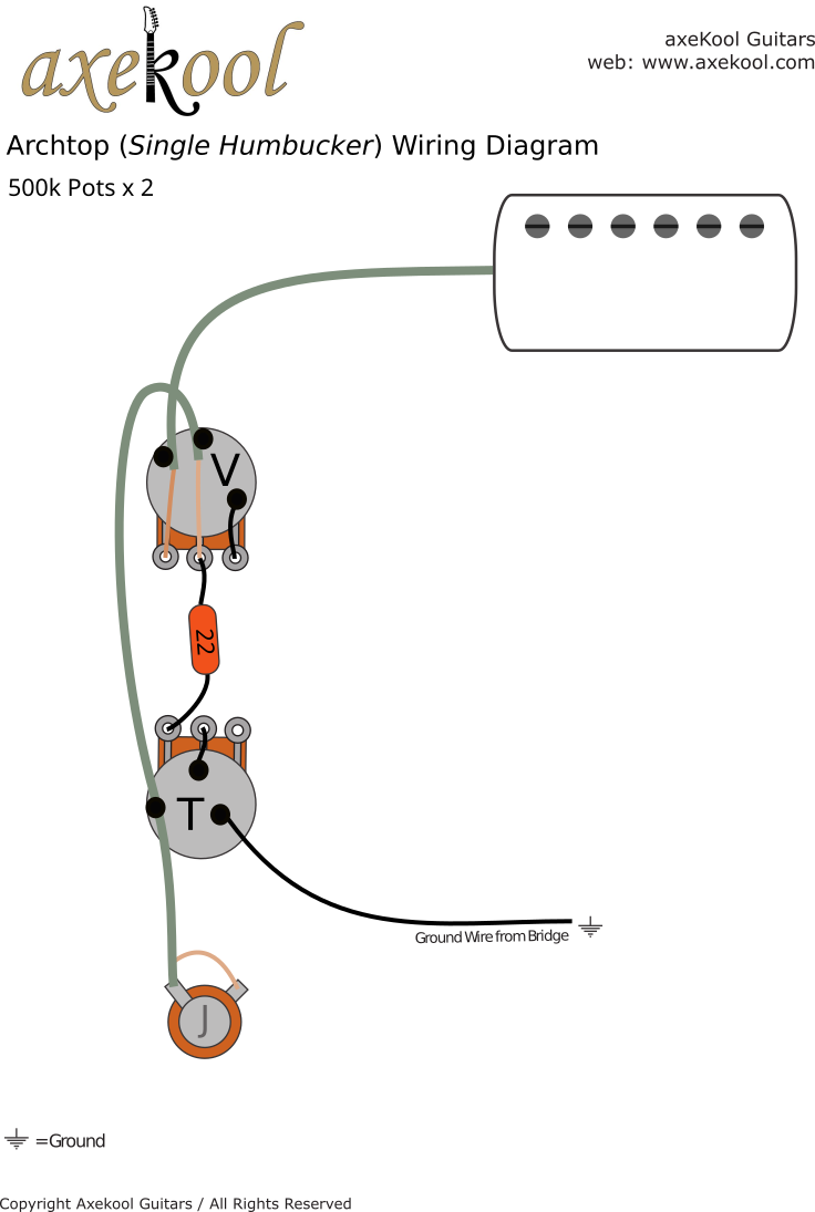 Archtop Humbucker Pickup Wiring Diagram Archtop Humbucker Pickup Wiring Diagram
