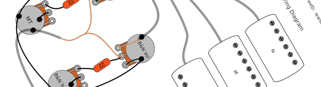 Epiphone & Gibson Firebird 3 Pickups Version 2 Wiring Diagram & Fitting Instructions