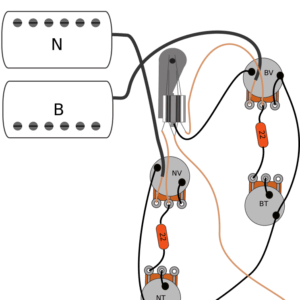 Gibson & Epiphone Les Paul Double Cutaway Vintage Wiring Diagram & Fitting Instructions
