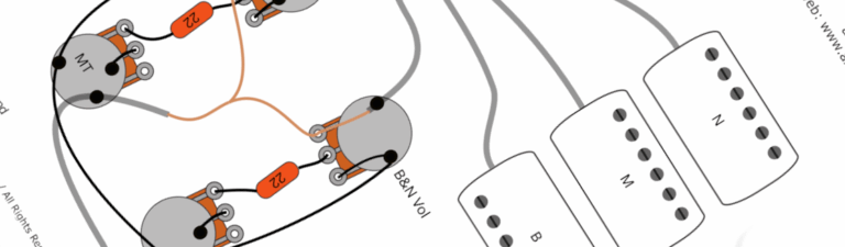 Gibson & Epiphone Les Paul Peter Frampton - Version 2 Wiring Diagram Fitting Instructions