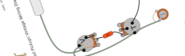 Archtop Single Coil Pickup Wiring Diagram & Fitting Instructions