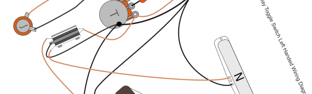 Fender Telecaster Reverse with 3 Way Toggle Switch Left Handed Wiring Diagram & Fitting Instructions