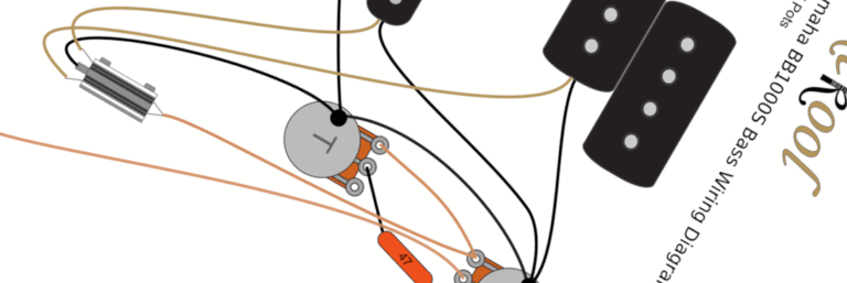 Yamaha BB1000S Bass Wiring Diagram & Fitting Instructions