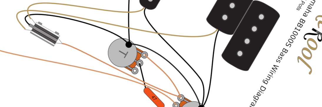 Yamaha BB1000S Bass Wiring Diagram & Fitting Instructions