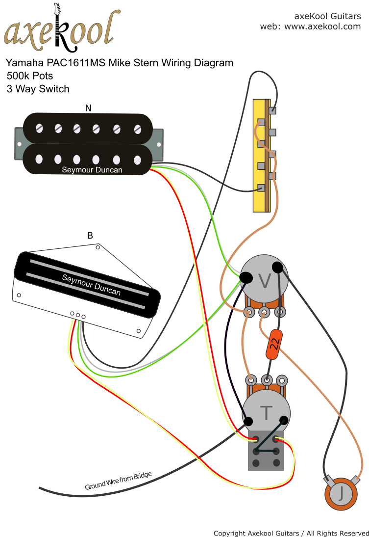 Yamaha PAC1611MS Mike Stern Wiring Diagram