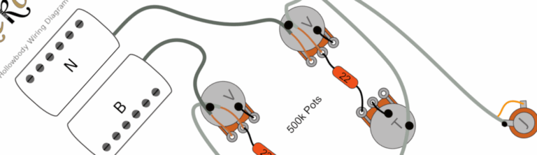 Aria Pro II TA Classic, TA-40, TA50 and TA-60 Hollowbody Wiring Diagram & Fitting Instructions