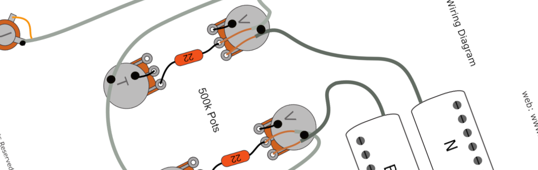 Gibson & Epiphone ES-175 Left Handed Wiring Diagram & Fitting Instructions