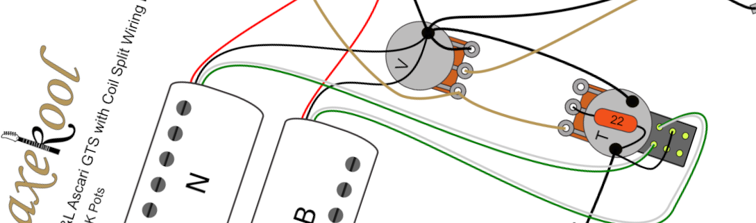 G&L Ascari GTS with Coil Split Wiring Diagram & Fitting Instructions