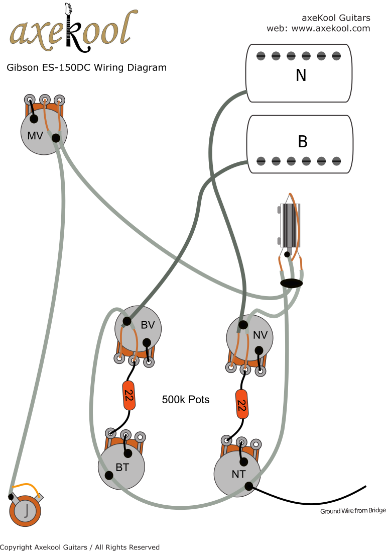 Gibson ES-150DC Wiring Diagram