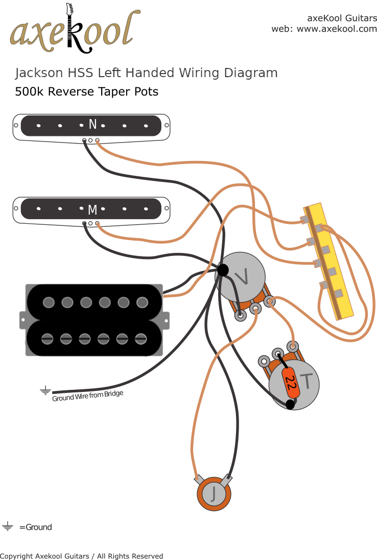 Jackson HSS Left Handed Wiring Diagram Jackson HSS Left Handed Wiring Diagram