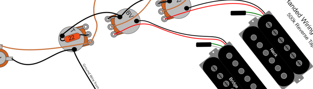 Dean Dimebag Left Handed Wiring Diagram & Fitting Instructions